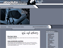 Tablet Screenshot of absolutedivas.com